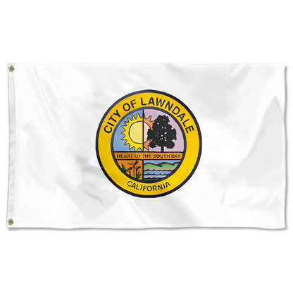 Fyon Lawndale, California Flag Banner