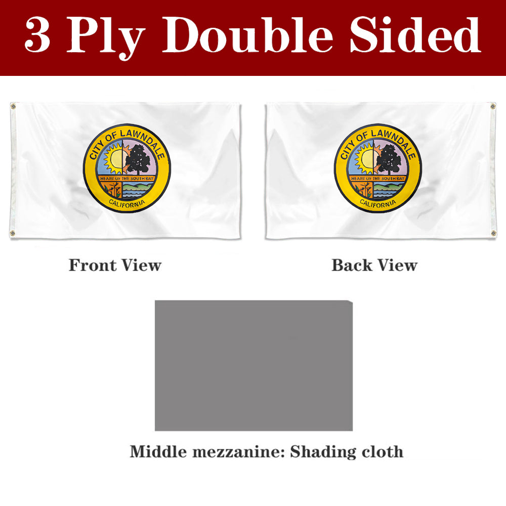 Fyon Lawndale, California Flag Banner