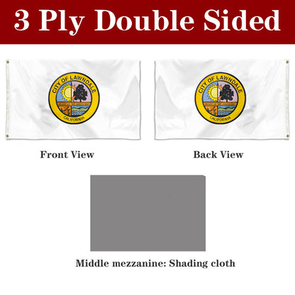 Fyon Lawndale, California Flag Banner