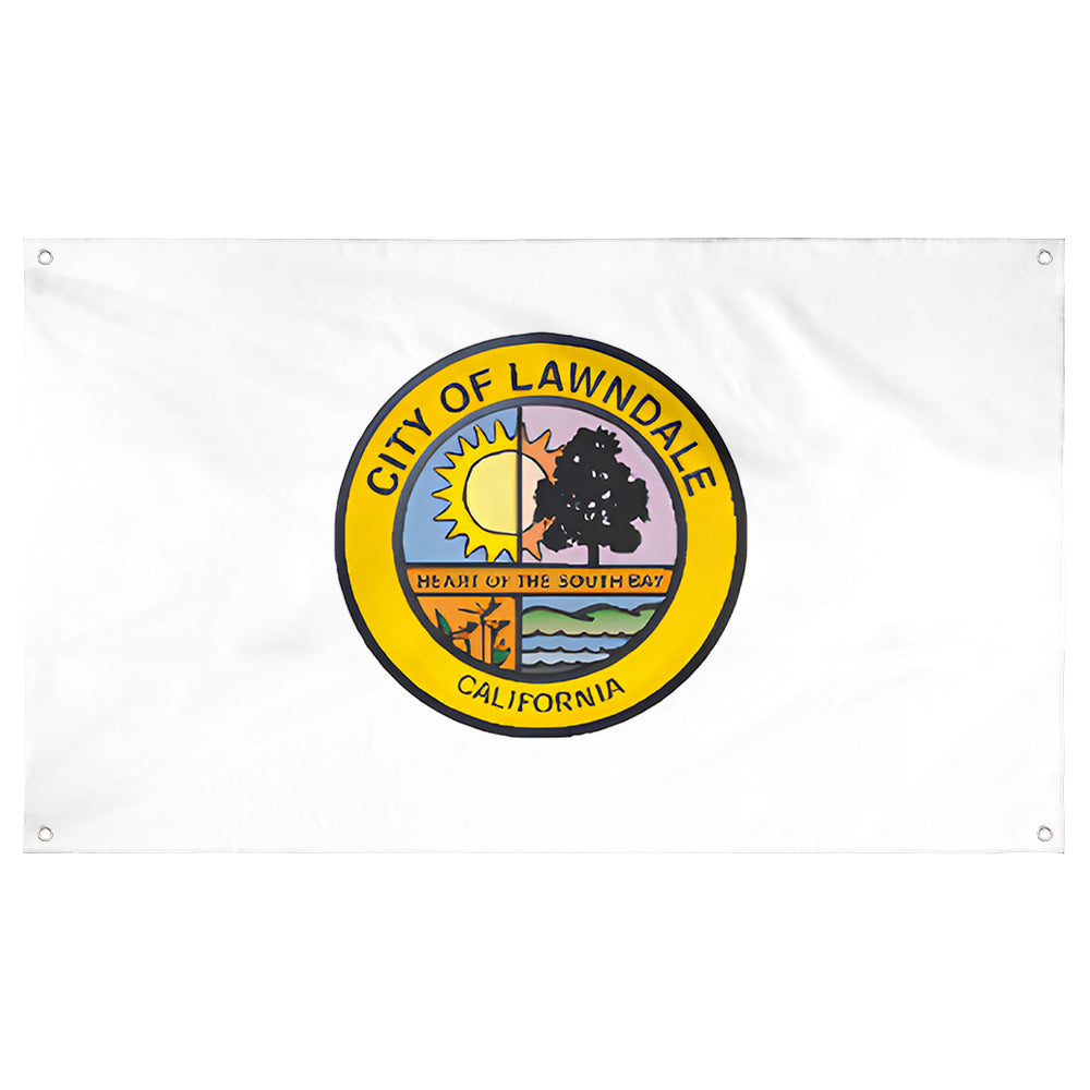 Fyon Lawndale, California Flag Banner