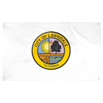 Fyon Lawndale, California Flag Banner