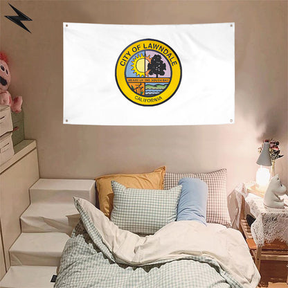 Fyon Lawndale, California Flag Banner