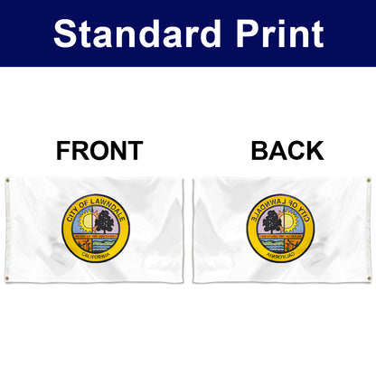Fyon Lawndale, California Flag Banner
