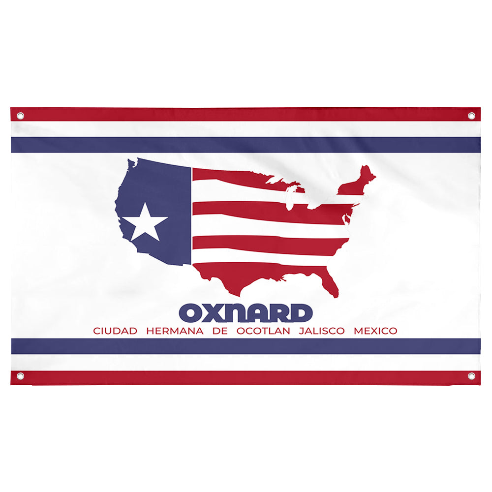 Fyon Oxnard, California Flag Banner