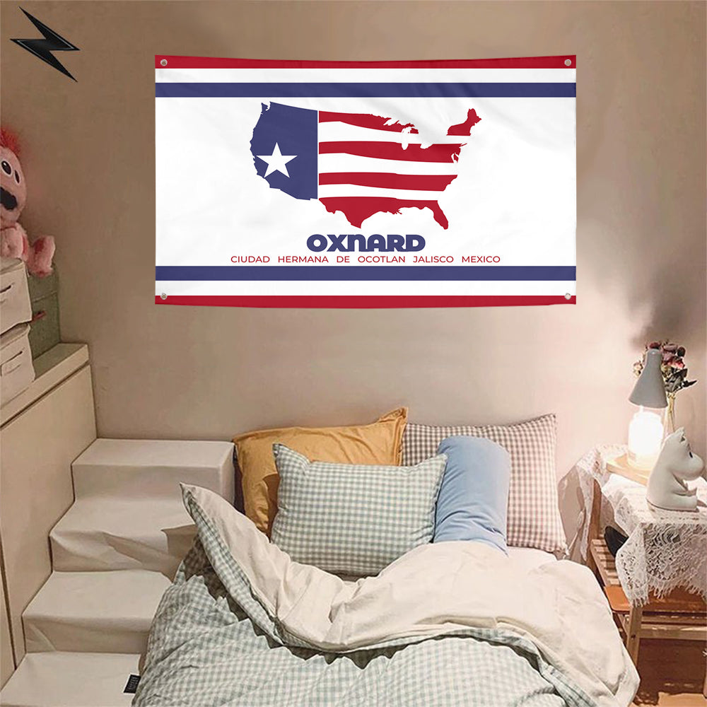 Fyon Oxnard, California Flag Banner