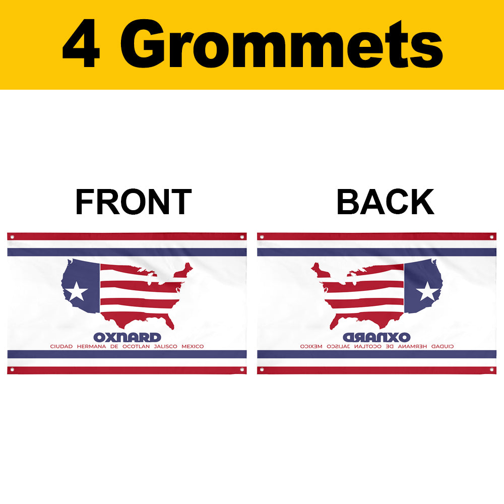 Fyon Oxnard, California Flag Banner