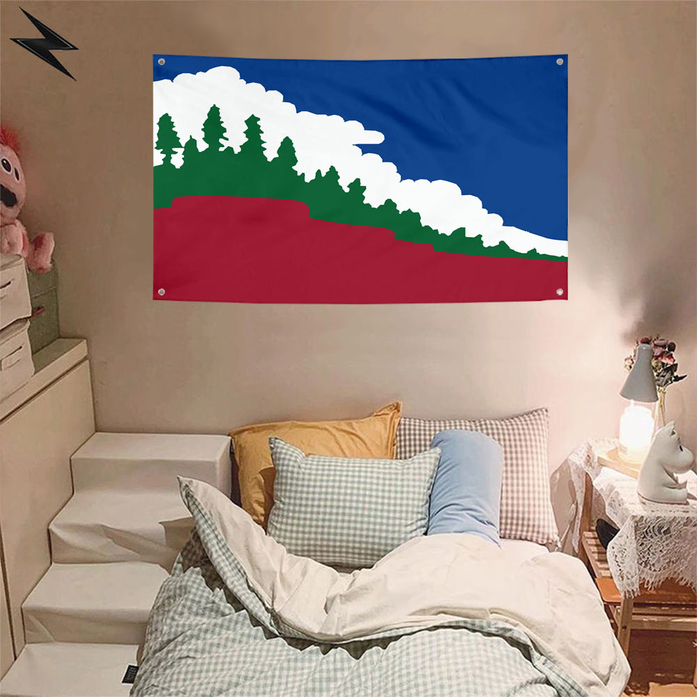 Fyon Paradise, California Flag Banner