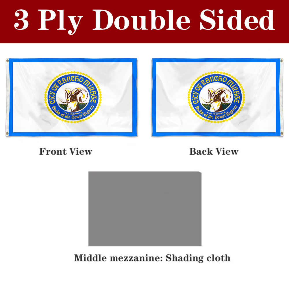 Fyon Rancho Mirage, California Flag Banner