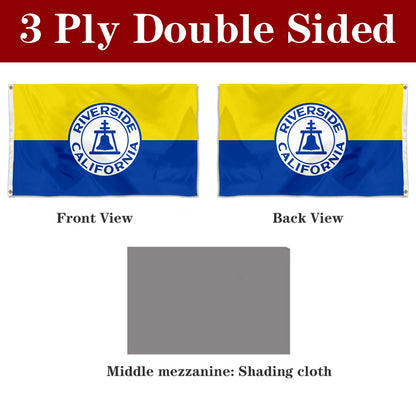 Fyon Riverside, California Flag Banner (1967–2020)