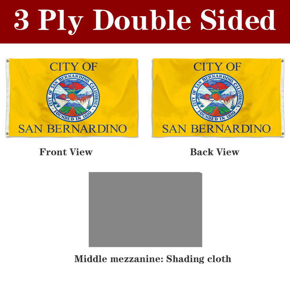 Fyon San Bernardino, California Flag Banner