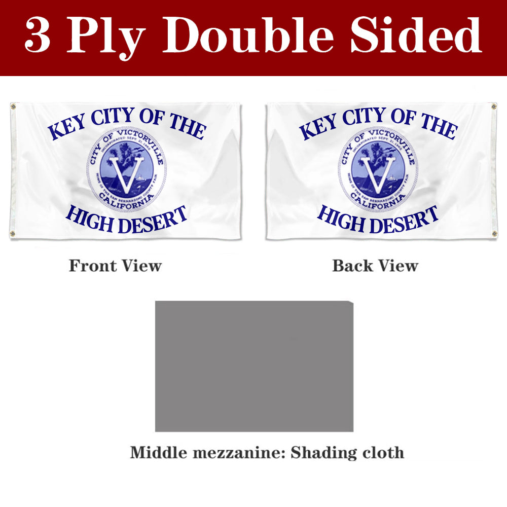 Fyon Victorville, California Flag Banner