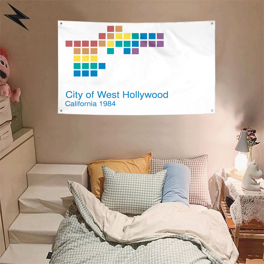 Fyon West Hollywood, California Flag Banner