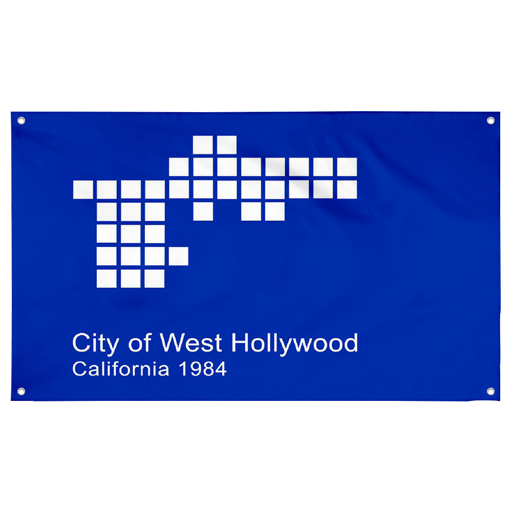 Fyon West Hollywood, California Flag Banner (1986–2014)