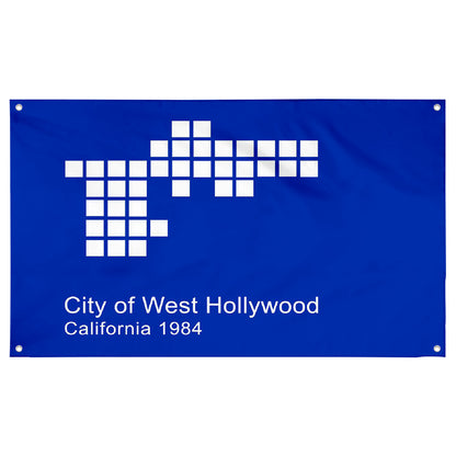 Fyon West Hollywood, California Flag Banner (1986–2014)
