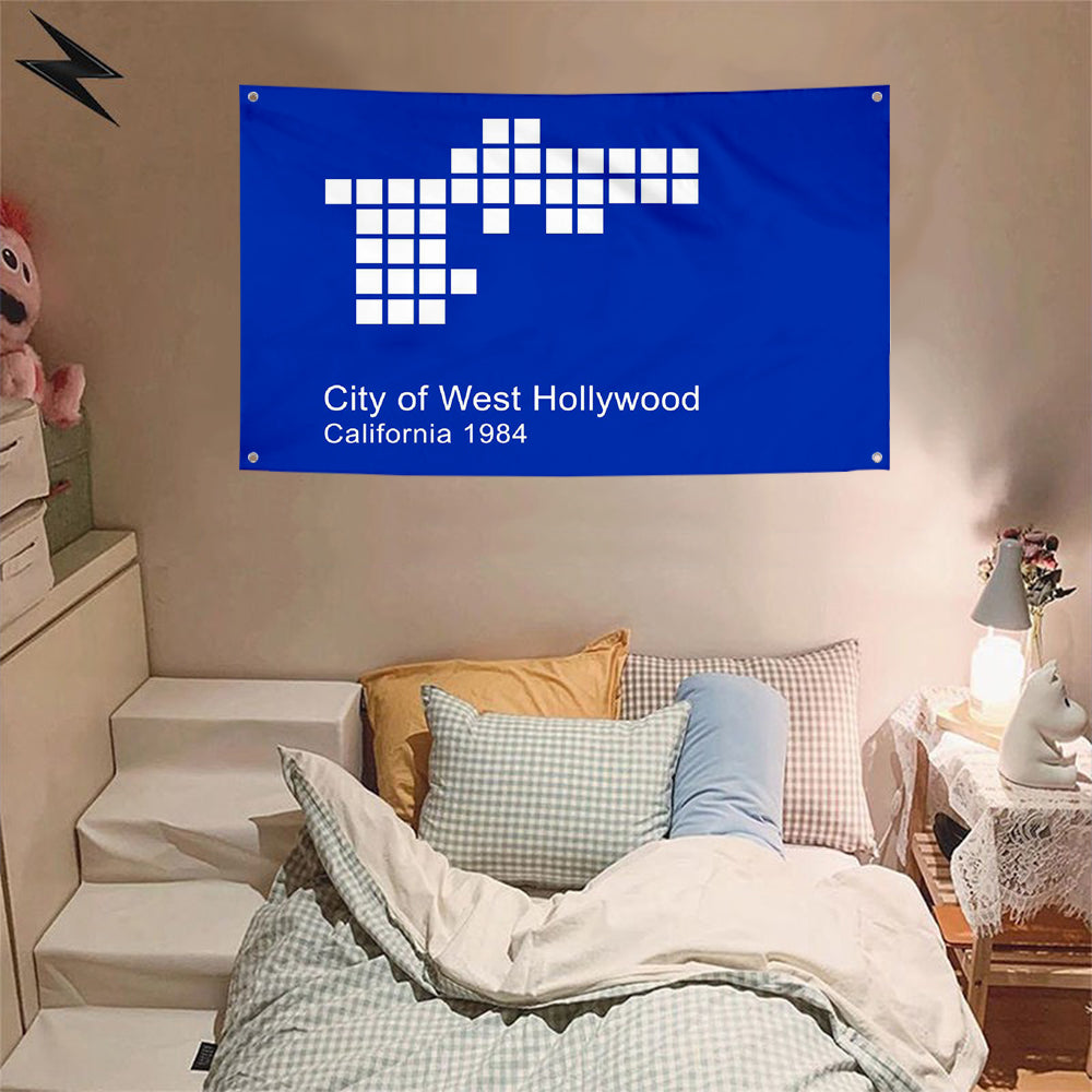 Fyon West Hollywood, California Flag Banner (1986–2014)