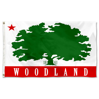 Fyon Woodland, California Flag Banner