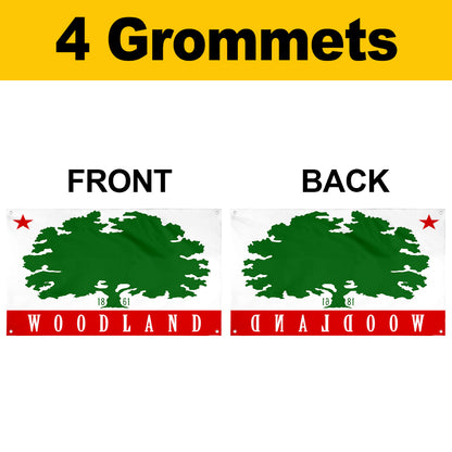 Fyon Woodland, California Flag Banner