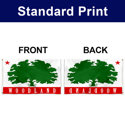 Fyon Woodland, California Flag Banner