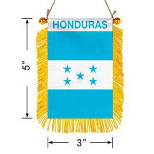 Fyon The Honduras Flag Mini Car Rearview Mirror Flag Banner - 2PC