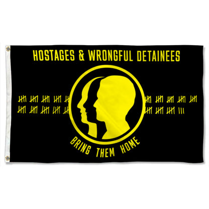 Fyon US Hostages and Wrongful Detainees Flag Banner