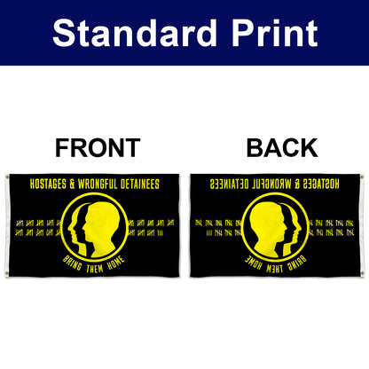 Fyon US Hostages and Wrongful Detainees Flag Banner