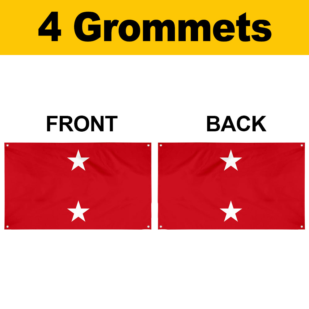 Fyon US Major General Flag Banner