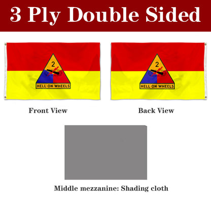 Fyon The 2nd Armored Division Flag Banner