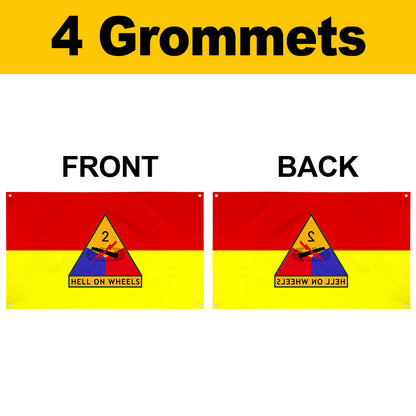 Fyon The 2nd Armored Division Flag Banner