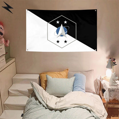 Fyon The Chief Master Sergeant of the Space Force Flag Banner