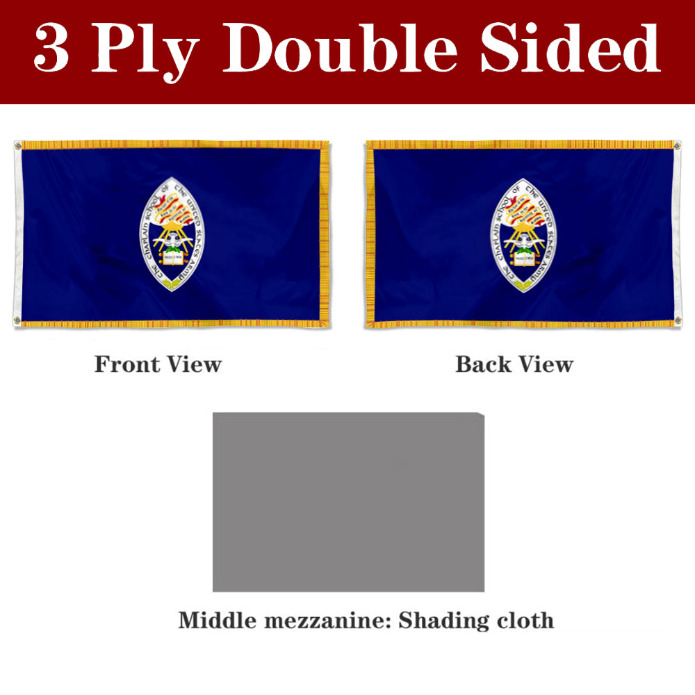 Fyon The United States Army Chaplain School Flag Banner