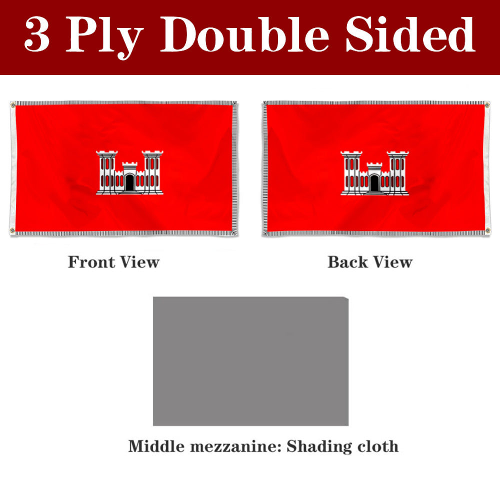 Fyon The United States Army Corps of Engineers Flag Banner