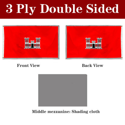 Fyon The United States Army Corps of Engineers Flag Banner