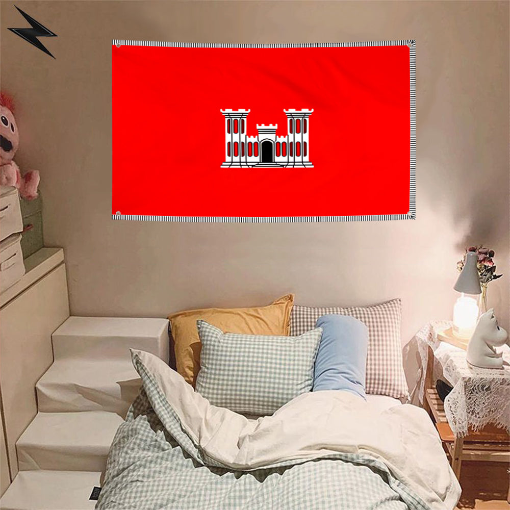 Fyon The United States Army Corps of Engineers Flag Banner