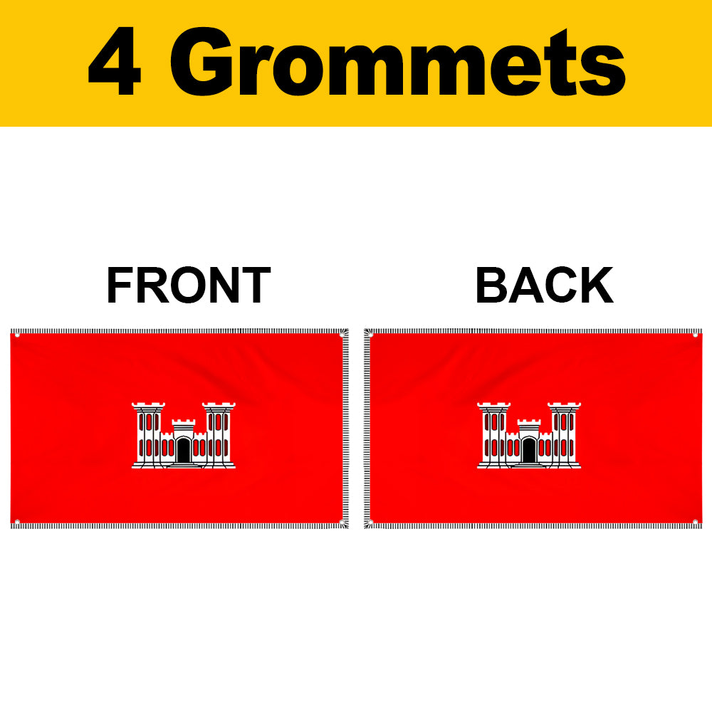 Fyon The United States Army Corps of Engineers Flag Banner