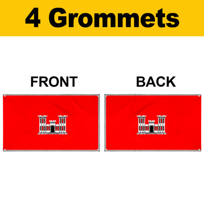 Fyon The United States Army Corps of Engineers Flag Banner