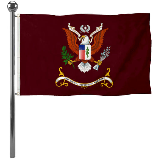 Fyon The United States Army Medical Department Center and School Flag Banner