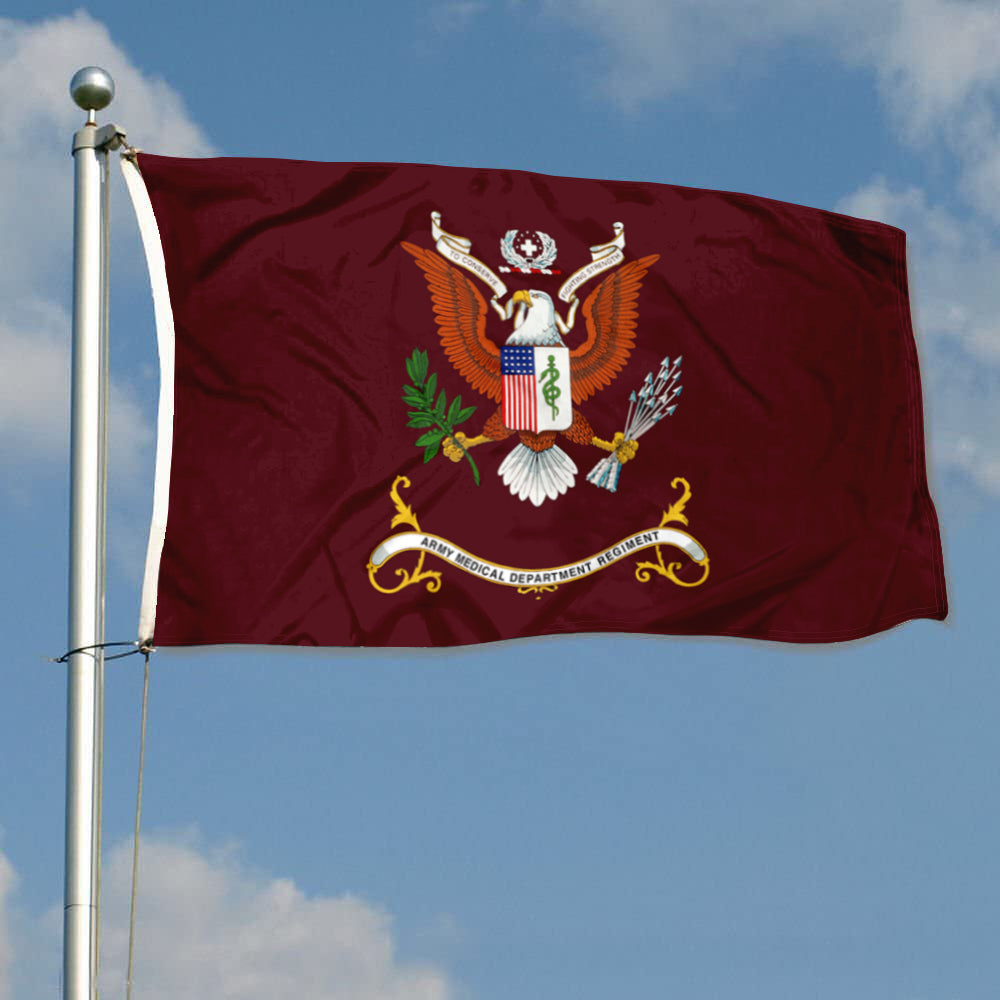 Fyon The United States Army Medical Department Center and School Flag Banner