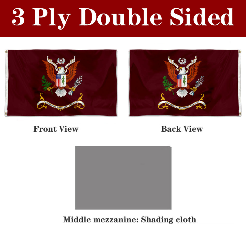 Fyon The United States Army Medical Department Center and School Flag Banner