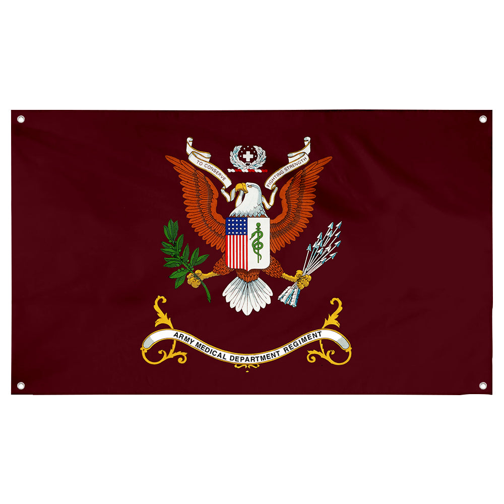Fyon The United States Army Medical Department Center and School Flag Banner