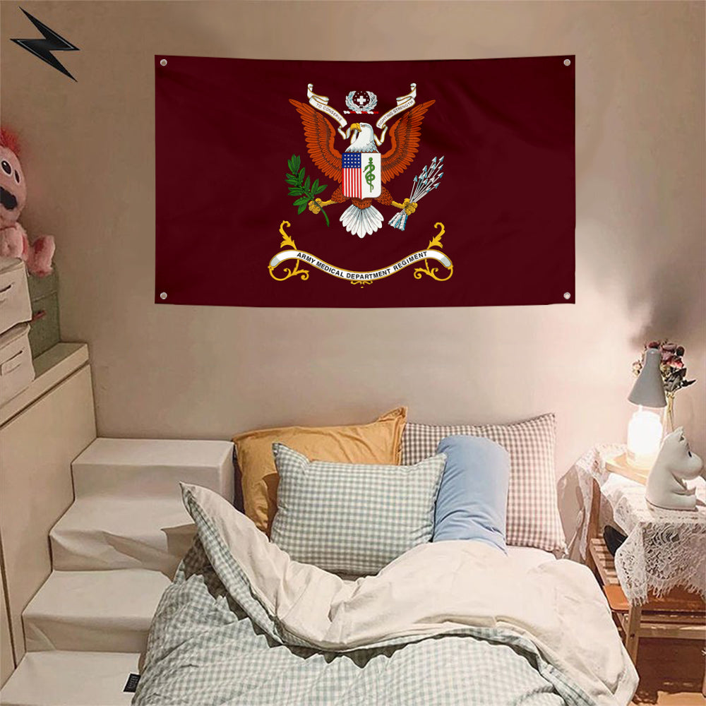 Fyon The United States Army Medical Department Center and School Flag Banner