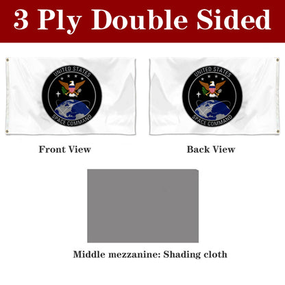 Fyon The United States Space Command Flag Banner
