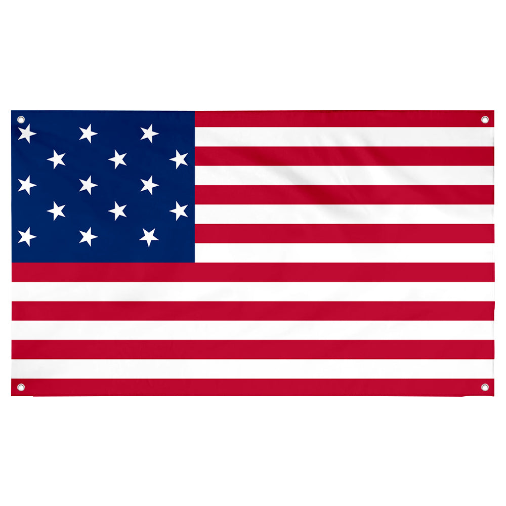 Fyon The Star-Spangled 15 Stars (1795–1818) Flag Banner
