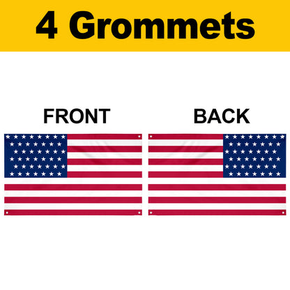 Fyon The United States 43 Stars (1890–1891) Flag Banner