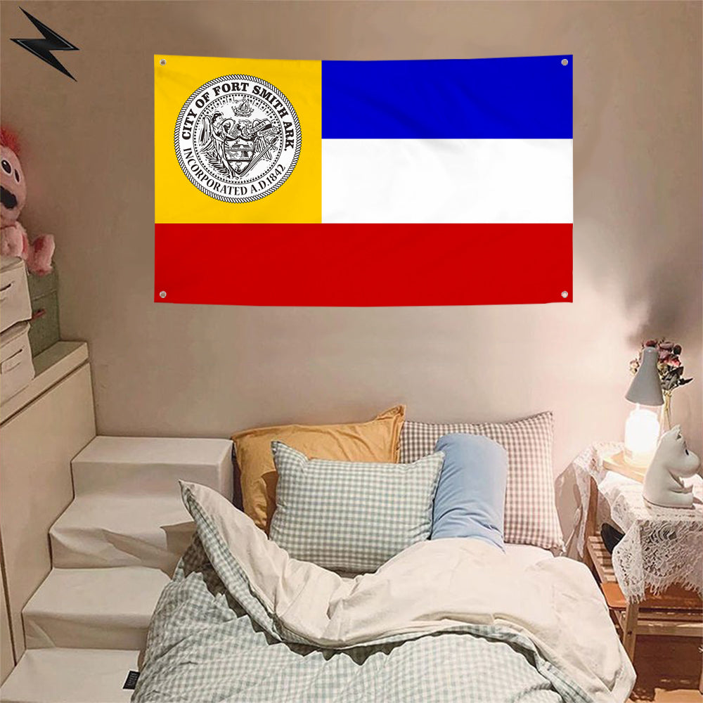 Fyon Arkansas banner city of  Fort Smith flag