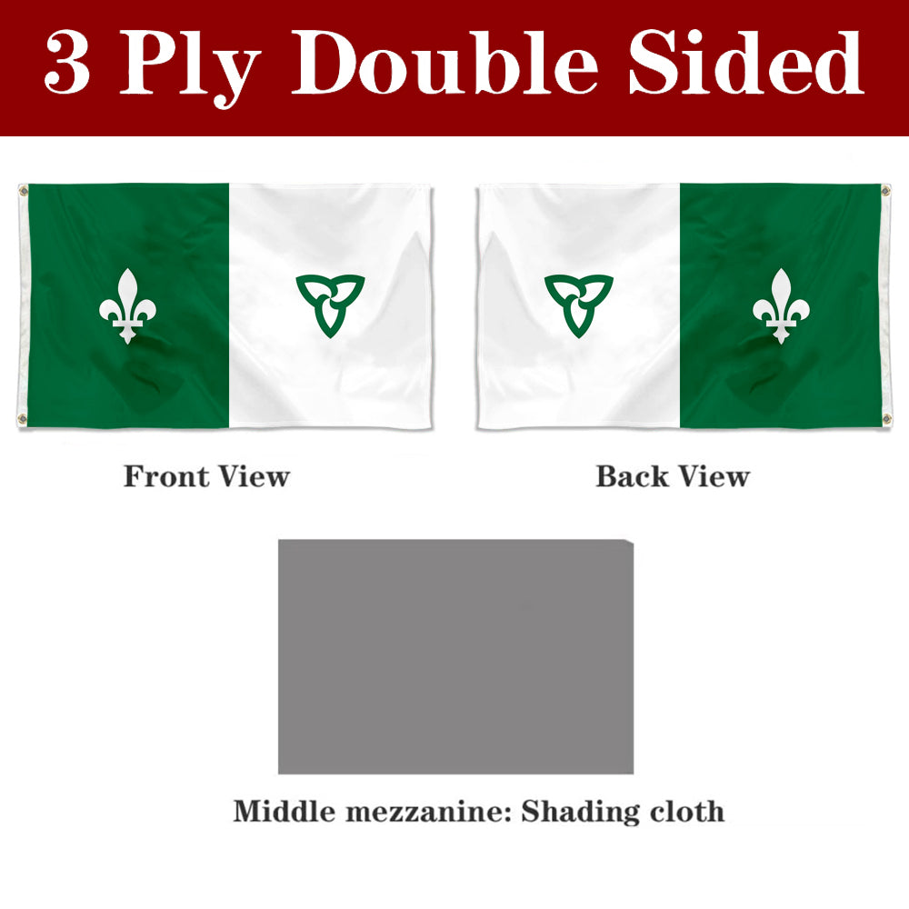 Fyon Franco Ontarian, Canada Flag Banner