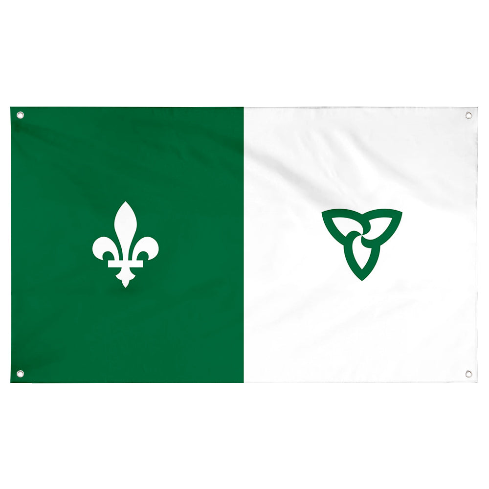 Fyon Franco Ontarian, Canada Flag Banner