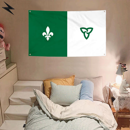Fyon Franco Ontarian, Canada Flag Banner