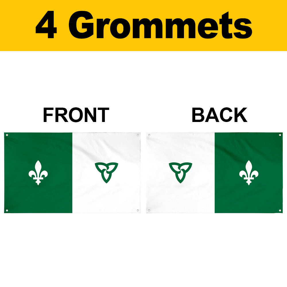 Fyon Franco Ontarian, Canada Flag Banner