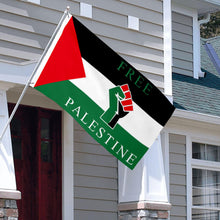 Fyon Free Palestine Fist Flag Indoor and outdoor banner