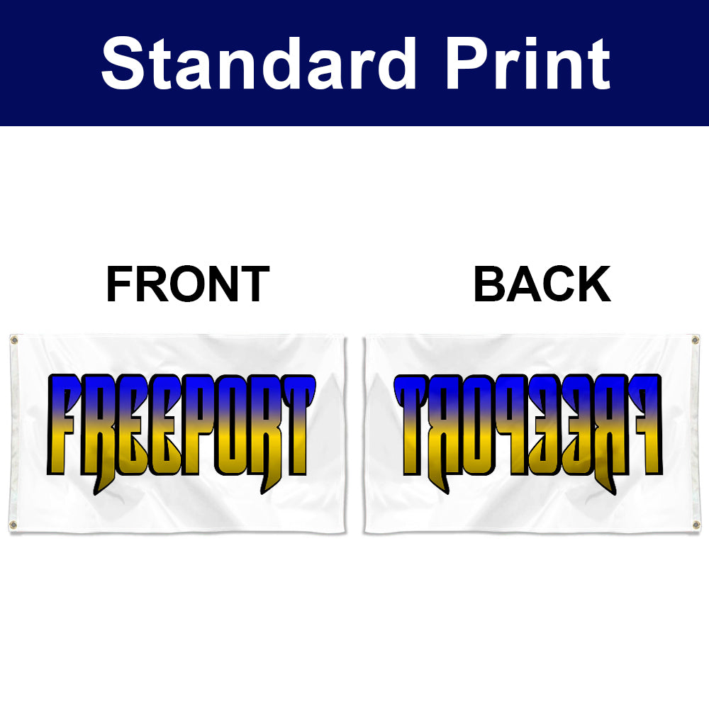 Fyon Double-sided Freeport, Bahamas Flag Banner